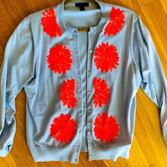J. Crew Tops - JCrew Embellished cardigan